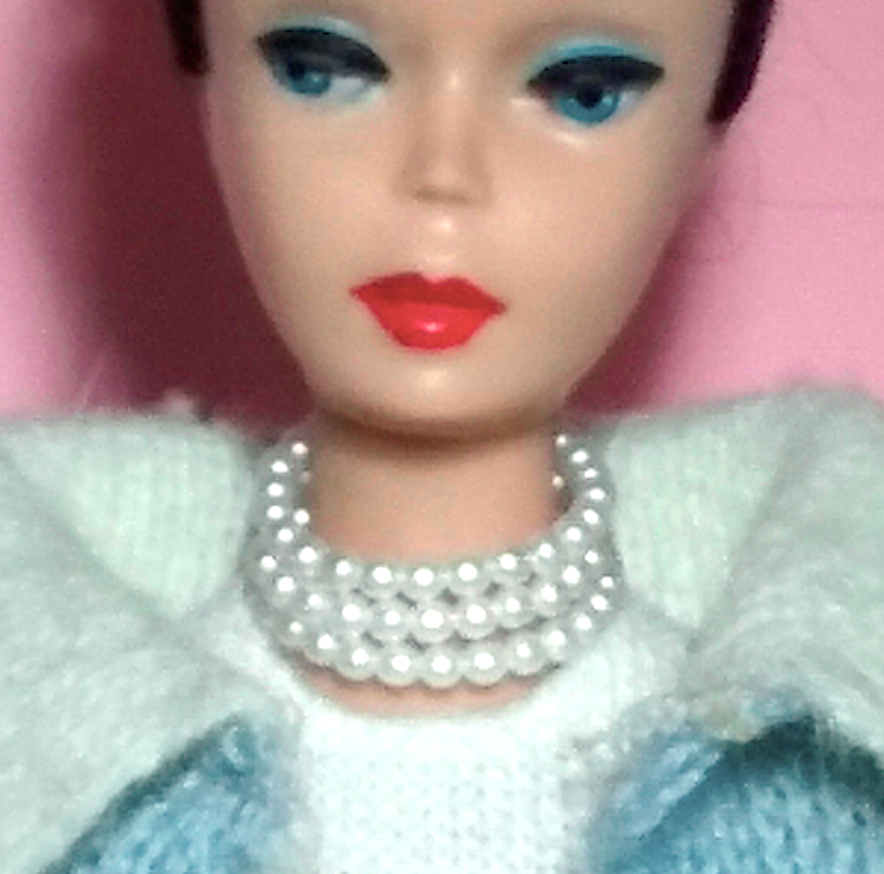 Dreamz White Triple Pearl Choker Mood For Music Vintage Repro For Barbie Doll