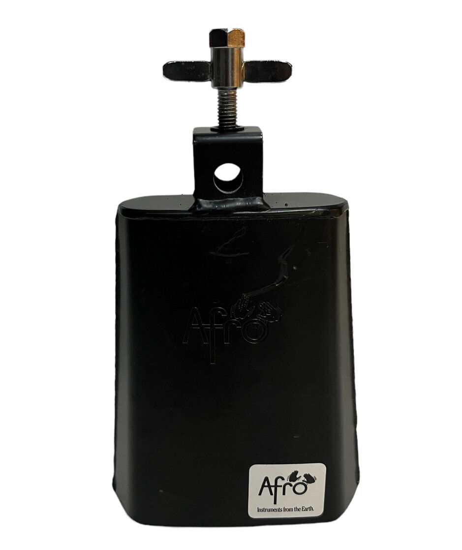 Black 6” Cowbell & Bass Drum Mount Afro Brand