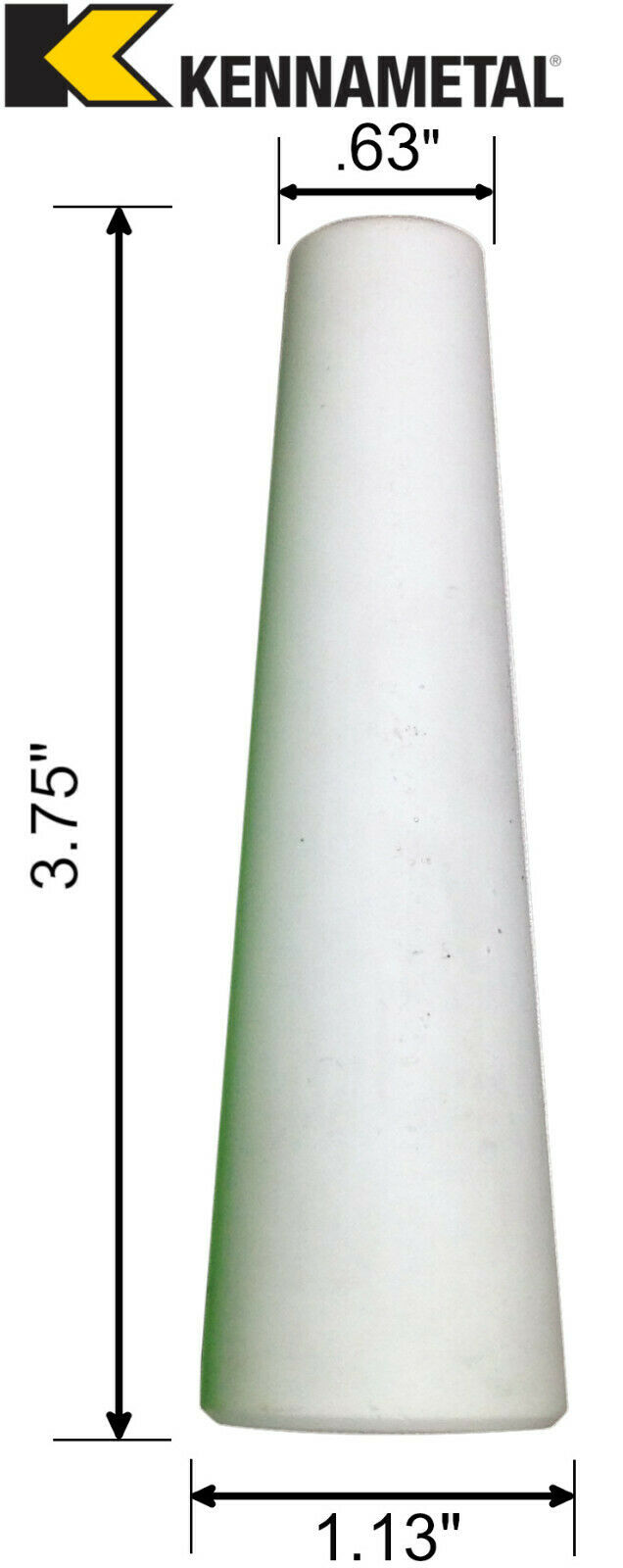 Large Ceramic Sandblaster Nozzle Tip C1: Kennametal Premium Grade: Various Sizes