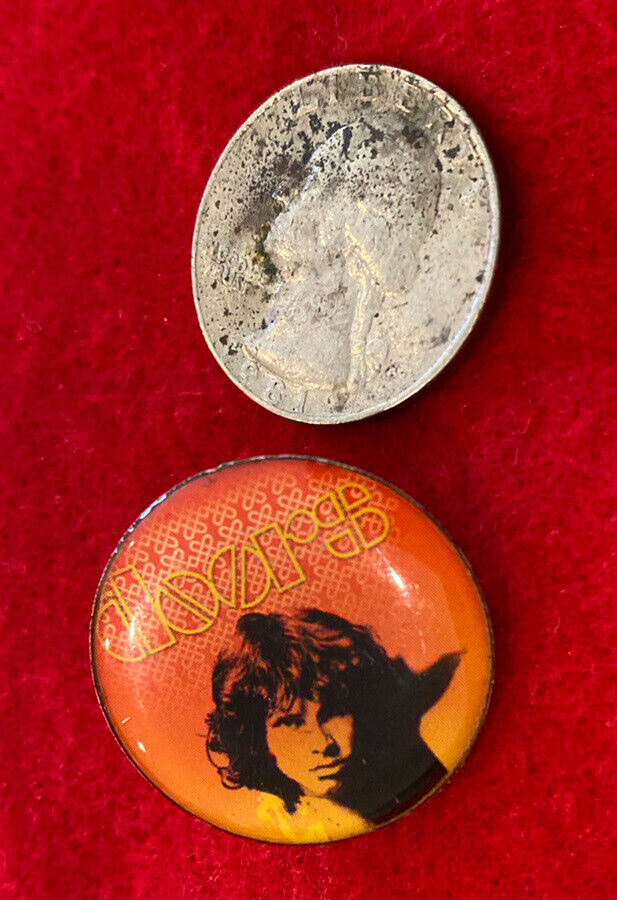 2006 Rock Band The Doors Pin Jim Morrison Joel Brodsky Photo 1” Pin Back Nice