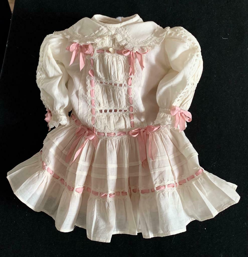Cc Finest Doll Dress Lace Fully Lined For App 22" Antique Doll