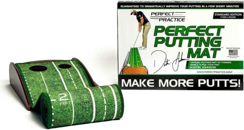 Perfect Practice Golf Putting Mat Official Dustin Johnson Standard Value Pack